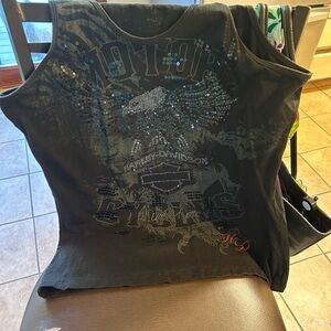 Harley Davidson zip up and tank!